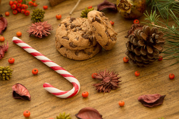Christmas decoration with sweet