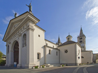 Fototapeta na wymiar aosta cattedrale santa maria assunta e san giovanni battista valle d'aosta italia europa italy europe