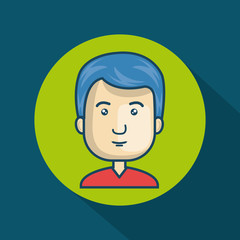 character guy avatar internet graphic vector illustration eps 10