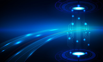 Hi speed internet technology abstract background