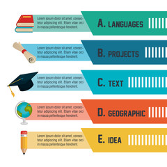 infographic education school graphic vector illustration eps 10