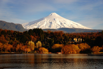 Volcan Villarica from Pucon, Chile