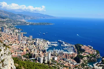 Papier Peint photo Lavable Côte Littoral et Baies de Monaco à l'Italie, 2016