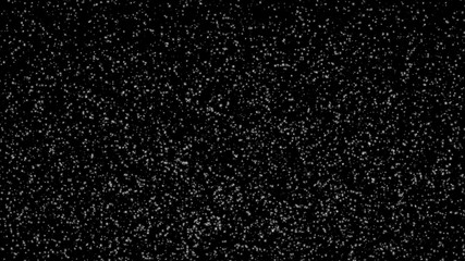 Snowflakes on black background