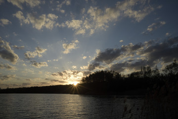 Sonnenuntergang am See