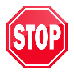 Stop Schild Rot Simpel