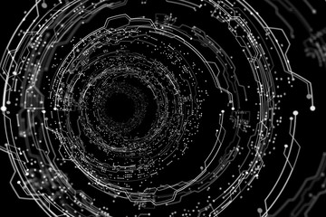 hologram futuristic interface