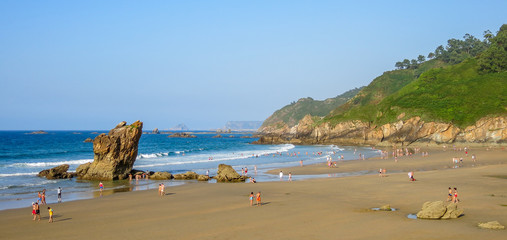 Playa de Aguillar near Muros de Nalon, Asturias, northern Spain