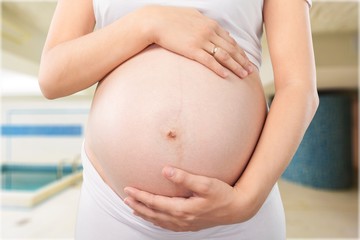 Fototapeta na wymiar Human pregnancy.