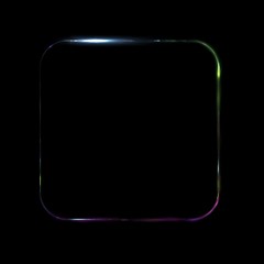 Square ractangle with glow frame. Glowing frame. Lighting bunner. Illuminated square shape. Space for message