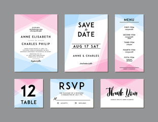 Modern Wedding Set template