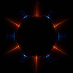 Abstract ring background with luminous swirling backdrop. Glowing spiral. The energy flow tunnel.
Shine round frame with light circles light effect. Glowing cover. Space for your message.
