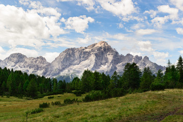Fototapeta premium View of Monte Civetta from Pelmo (Dolomites)