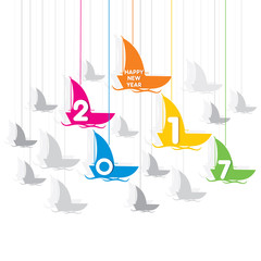 happy new year 2017 design