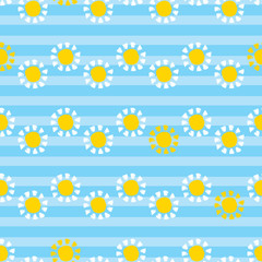 Sunshine Daisy Seamless Repeat Pattern - 121505996