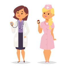 Doctor character vector isolated