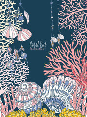Obraz premium Marina life/ Corals and fish