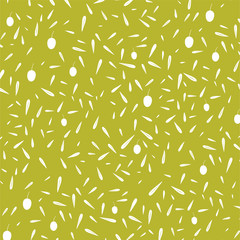 Olive and olive leaves pattern. Vector illustration