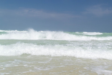 the waves of the sea