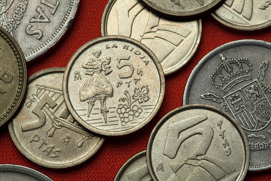 Coins of Spain. Dancer of Anguiano, La Rioja Province