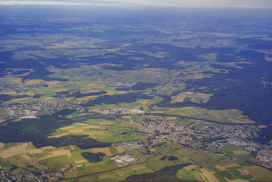 Aerial view of the Mamer city