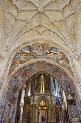 Fototapeta na wymiar The Convento de Cristo (Convent of Christ) in Tomar, Portugal
