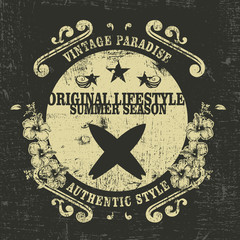 original lifestyle summer season grunge surf shield