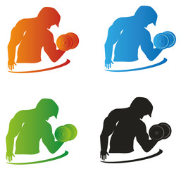 Gym Logo With Different Colors