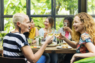 Girlfriends Meetup Hangout Dining Concept