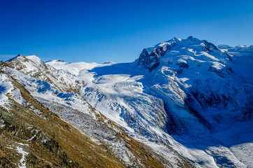 Fototapeta na wymiar View from summit of Gornergrat, Zermatt
