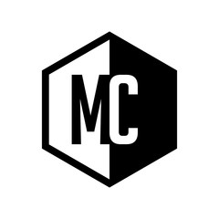 INITIAL hexsagonal HALF LOGO