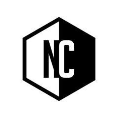 INITIAL hexsagonal HALF LOGO