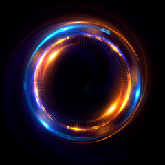 Abstract ring background with luminous swirling backdrop. Glowing spiral. The energy flow tunnel.
Shine round frame with light circles light effect. Glowing cover. Space for your message.