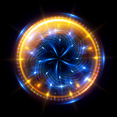 Abstract ring background with luminous swirling backdrop. Glowing spiral. The energy flow tunnel.
Shine round frame with light circles light effect. Glowing cover. Space for your message.