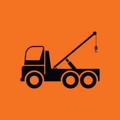 Car towing truck icon