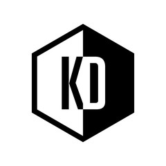 INITIAL hexsagonal HALF LOGO