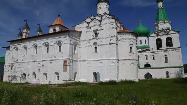 Church and refectory the Trinity Cathedral in the famous Holy Trinity Alexander Svirsky male monastery in Lodeinopolsky area.