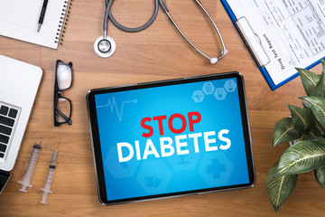 STOP DIABETES CONCEPT