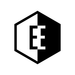 Obraz premium INITIAL hexsagonal HALF LOGO