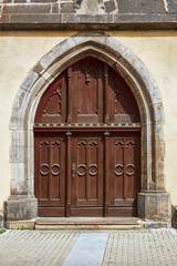 Fototapeta na wymiar Entrance to the Church