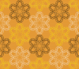 combination weave double lines with Celtic and oriental motifs