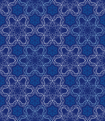 combination weave double lines with Celtic and oriental motifs