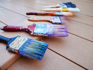 Used Paint Brushes