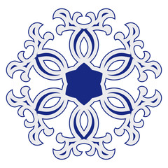 oriental rosette pattern