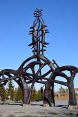 Monument of original design in AStana, Kazakhstan