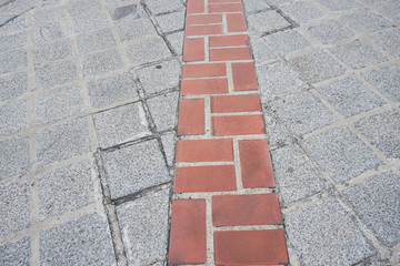 Obraz premium brick walkway to reach the destination
