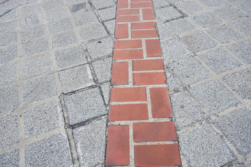 brick walkway to reach the destination