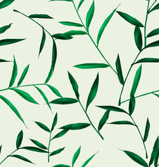Obraz premium leaf seamless pattern
