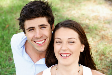 Young couple in the park