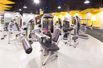 interior of modern gym